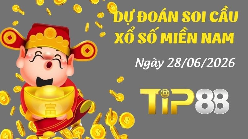 TIP88 Dự đoán xổ số miền Nam hôm nay ngày 28/06/2026 [Chuẩn Nhất]